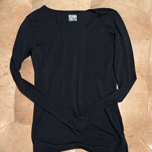 32 Degrees Women's Elegant Black Long Sleeve Top
